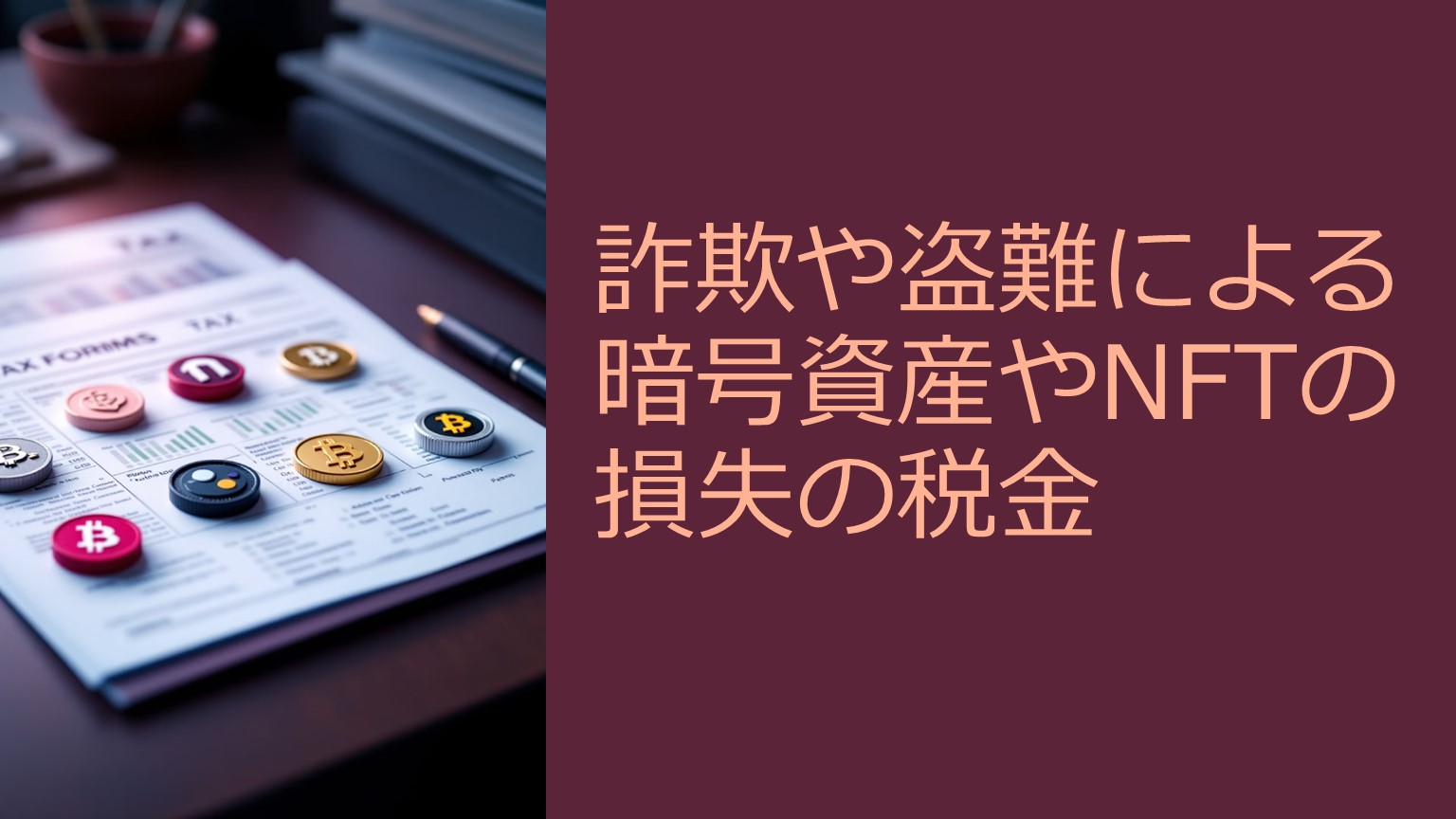 税理士解説】仮想通貨の詐欺・盗難で税金を減らす方法｜雑損控除がダメでも諦めない！詐欺や盗難による暗号資産やNFTの損失の税金 | 泉絢也税理士事務所
